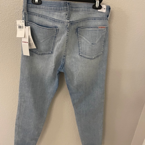 HUDSON JEANS Suzzi Mid Rise Super Skinny Released Hem Patch Size 30 - Picture 2 of 8